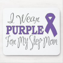 I Wear Purple For My Step-Mum (Purple Ribbon)