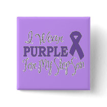 I Wear Purple For My Step-Son (Purple Ribbon)