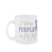 I Wear Purple For My Step-Son (Purple Ribbon) Coffee Mug