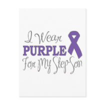 I Wear Purple For My Step-Son (Purple Ribbon)
