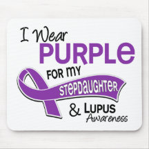 I Wear Purple For My Stepdaughter 42 Lupus Mouse Pad