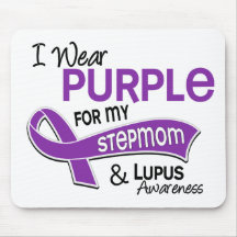 I Wear Purple For My Stepmom 42 Lupus Mouse Pads