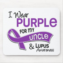 I Wear Purple For My Uncle 42 Lupus Mouse Pads