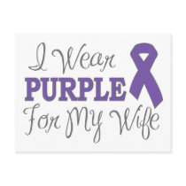 I Wear Purple For My Wife (Purple Ribbon)