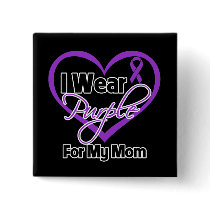 I Wear Purple Heart Ribbon - Mum