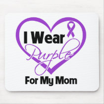 I Wear Purple Heart Ribbon - Mum