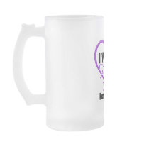 I Wear Purple Heart Ribbon - Mum Coffee Mugs