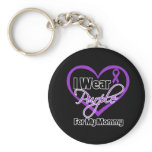 I Wear Purple Heart Ribbon - Mummy
