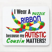 I Wear Puzzle Ribbon For My Cousin 33 AUTISM