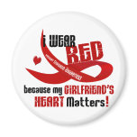 I Wear Red For My Girlfriend's Heart 33 magnets