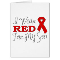 I Wear Red For My Son (Red Ribbon)