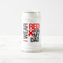 I Wear Red Ribbon For My Dad Mug