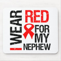 I Wear Red Ribbon For My Nephew Mouse Mat