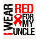 I Wear Red Ribbon For My Uncle t-shirts