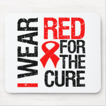 I Wear Red Ribbon For The Cure Mouse Pad