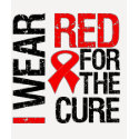 I Wear Red Ribbon For The Cure t-shirts