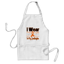 I Wear Ribbon Collage Granddaughter - Leukaemia Apron