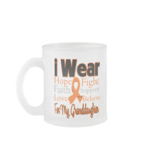 I Wear Ribbon Collage Granddaughter - Leukaemia Coffee Mug