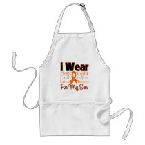 I Wear Ribbon Collage Son - Leukaemia Apron