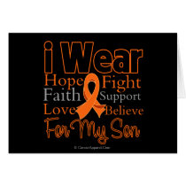 I Wear Ribbon Collage Son - Leukaemia