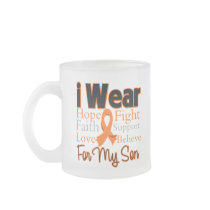 I Wear Ribbon Collage Son - Leukaemia Mug