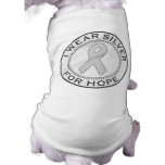 I Wear Silver For Hope pet clothing