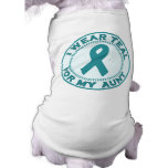 I Wear Teal For My Aunt pet clothing