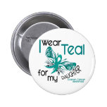 I Wear Teal For My Daughter 45 Ovarian Cancer Buttons