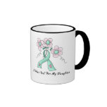 I Wear Teal For My Daughter Coffee Mugs