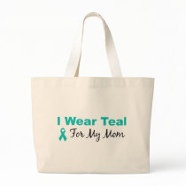I Wear Teal For My Mum Tote Bags