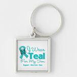I Wear Teal For My Son Key Chain