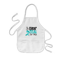 I Wear Teal Ribbon For Me Apron
