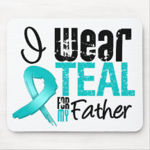I Wear Teal Ribbon For My Father Mouse Mats
