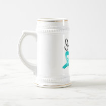 I Wear Teal Ribbon For My Sister Coffee Mugs