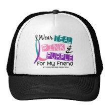 I Wear Thyroid Cancer Ribbon For My Friend 37 Hats