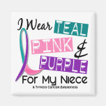 I Wear Thyroid Cancer Ribbon For My Niece 37 Refrigerator Magnet