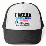 I Wear Thyroid Cancer Ribbon For The Cure Trucker Hat