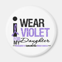 I Wear Violet For My Daughter Refrigerator Magnets