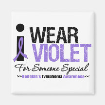 I Wear Violet For Someone Special Fridge Magnet