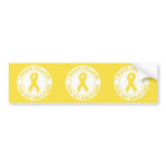 I Wear Yellow For My Brother bumper stickers
