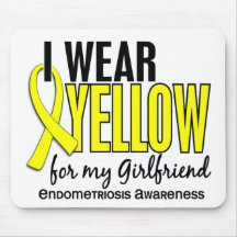 I Wear Yellow For My Girlfriend 10 Endometriosis Mouse Pad