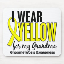 I Wear Yellow For My Grandma 10 Endometriosis Mouse Mats