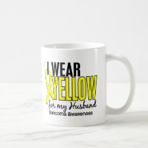 I Wear Yellow For My Husband 10 Sarcoma Mugs