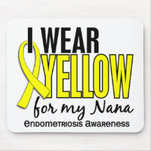 I Wear Yellow For My Nana 10 Endometriosis Mousepad