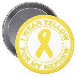 I Wear Yellow For My Nephew Pinback Buttons