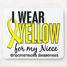I Wear Yellow For My Niece 10 Endometriosis Mouse Pads