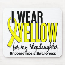 I Wear Yellow For My Stepdaughter 10 Endometriosis Mouse Mat