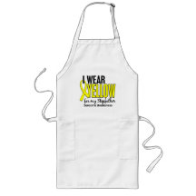 I Wear Yellow For My Stepfather 10 Sarcoma Aprons