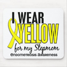 I Wear Yellow For My Stepmom 10 Endometriosis Mouse Pads