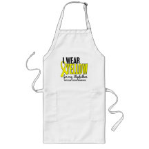 I Wear Yellow Stepfather 10 Testicular Cancer Aprons